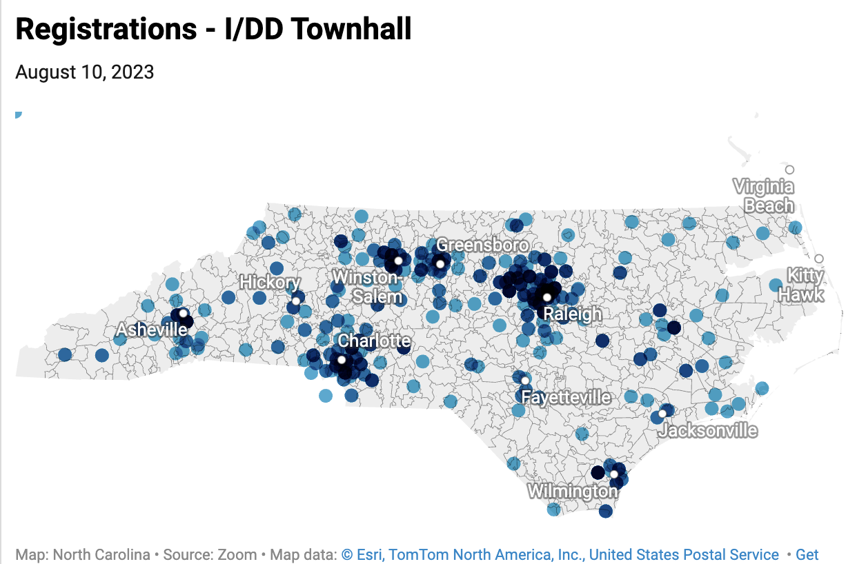 Map of IDD Townhall