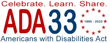 ADA33 celebrate learn share ADA banner