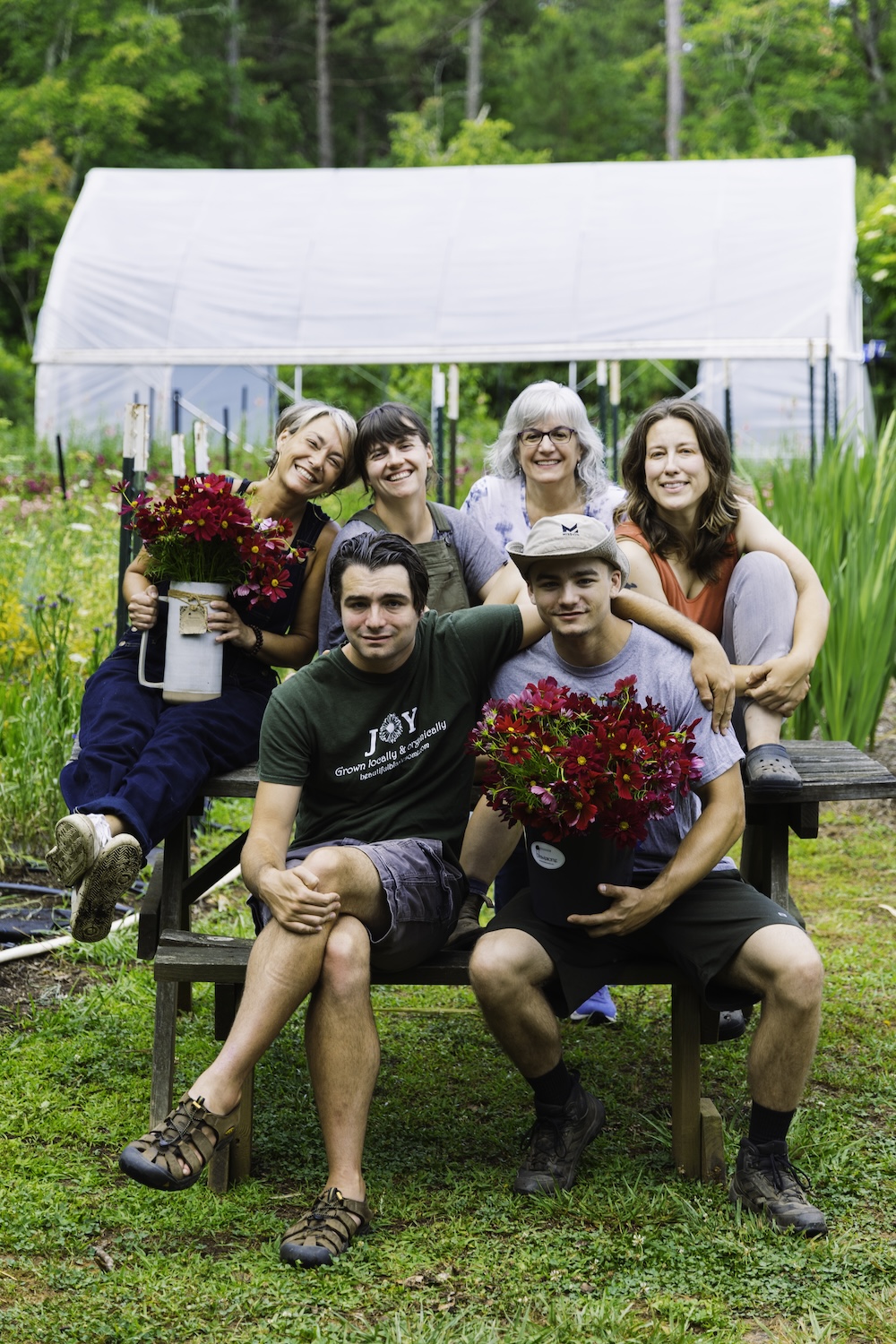 Group of people outside at Blawsome Farms