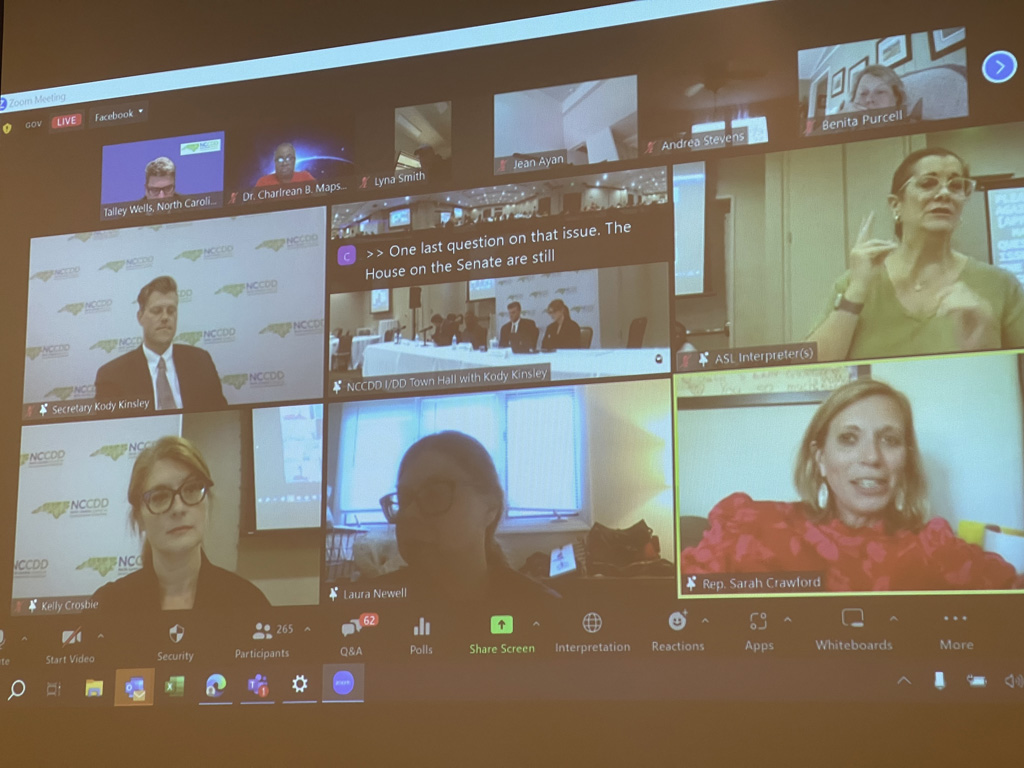 Screenshot of zoom meeting