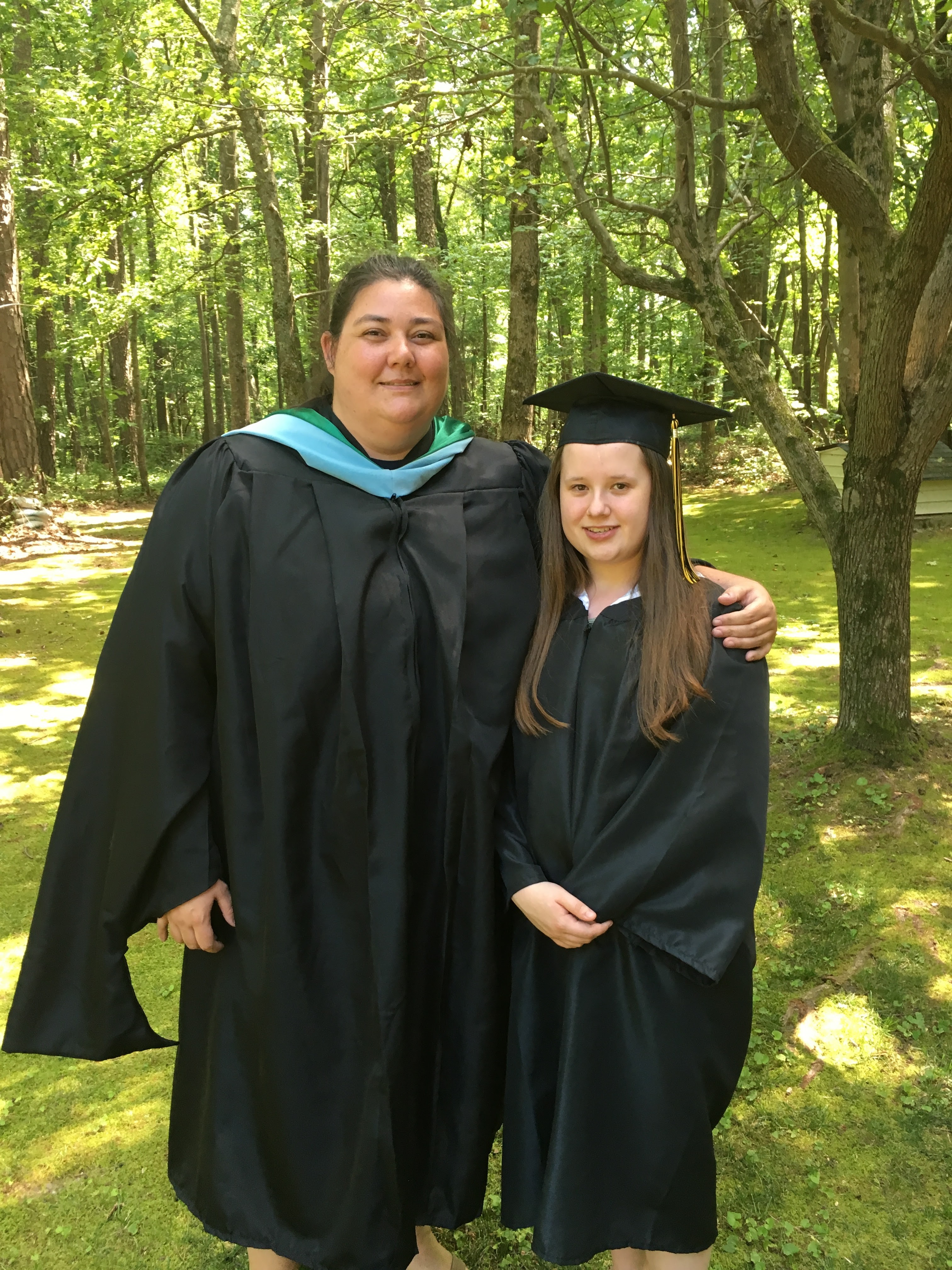 Aubrey Bridges Graduation Photo With Meghan LeFevers1