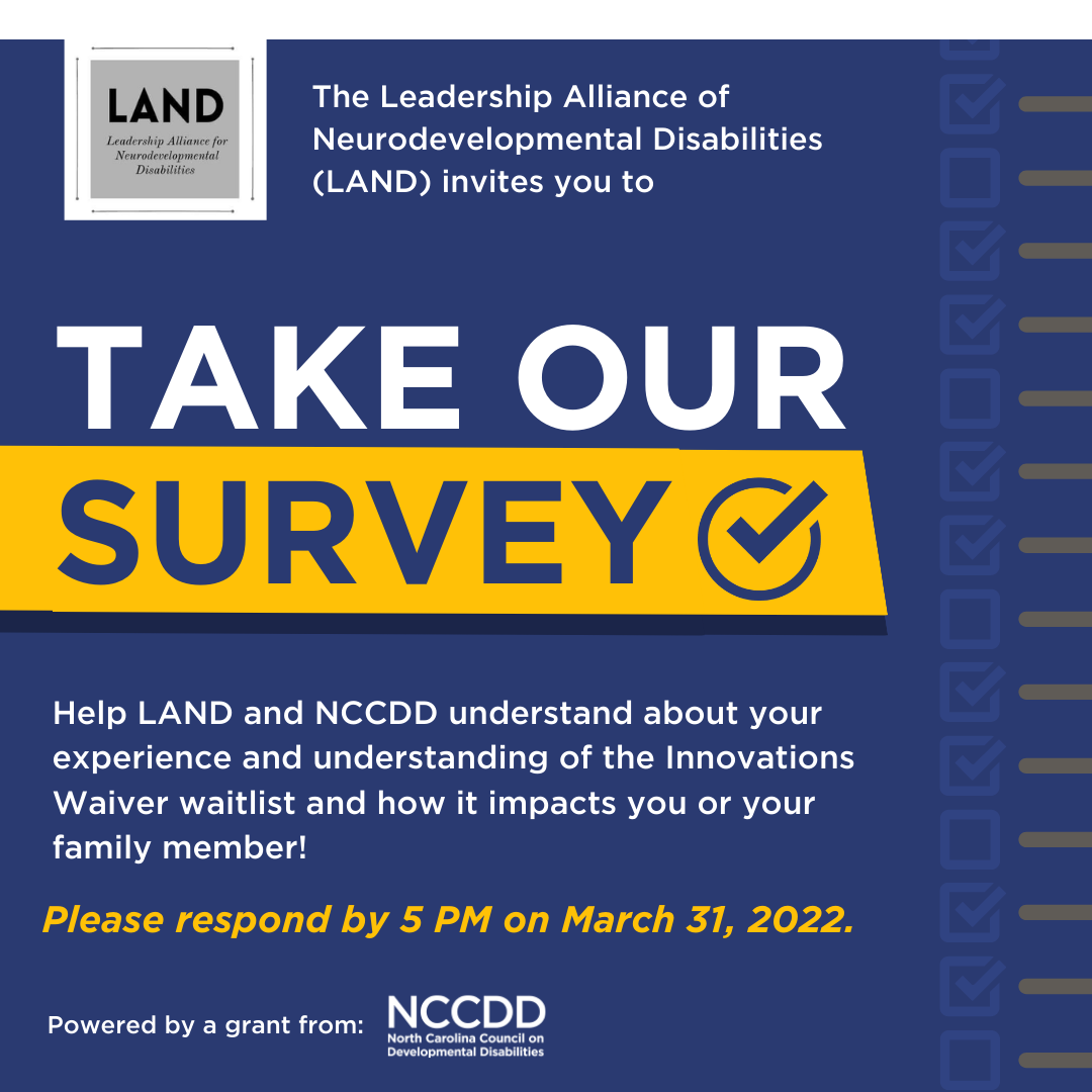 LAND Medicaid Waiver Survey Social Graphic 2