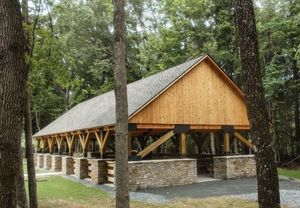 New, accessible picnic shelter at Hanging Rock State Park