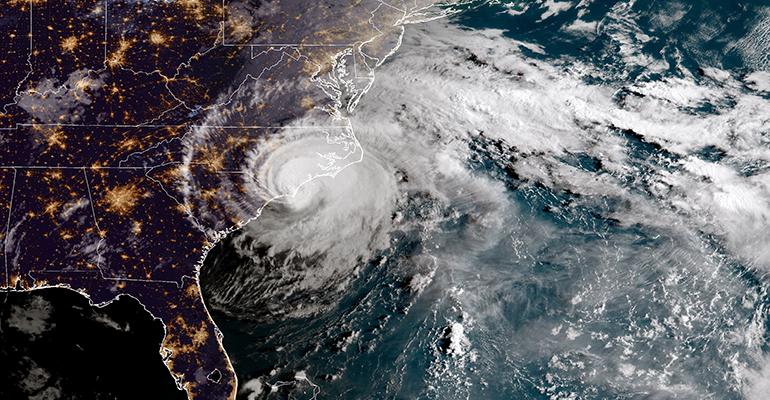 Hurricane Florence ariel photo