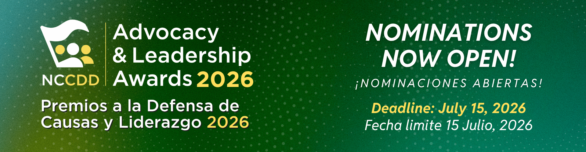 Nominations Open for 2026 Advocacy & Leadership Awards