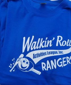 WalkinRoll Activities League T-Ball shirts